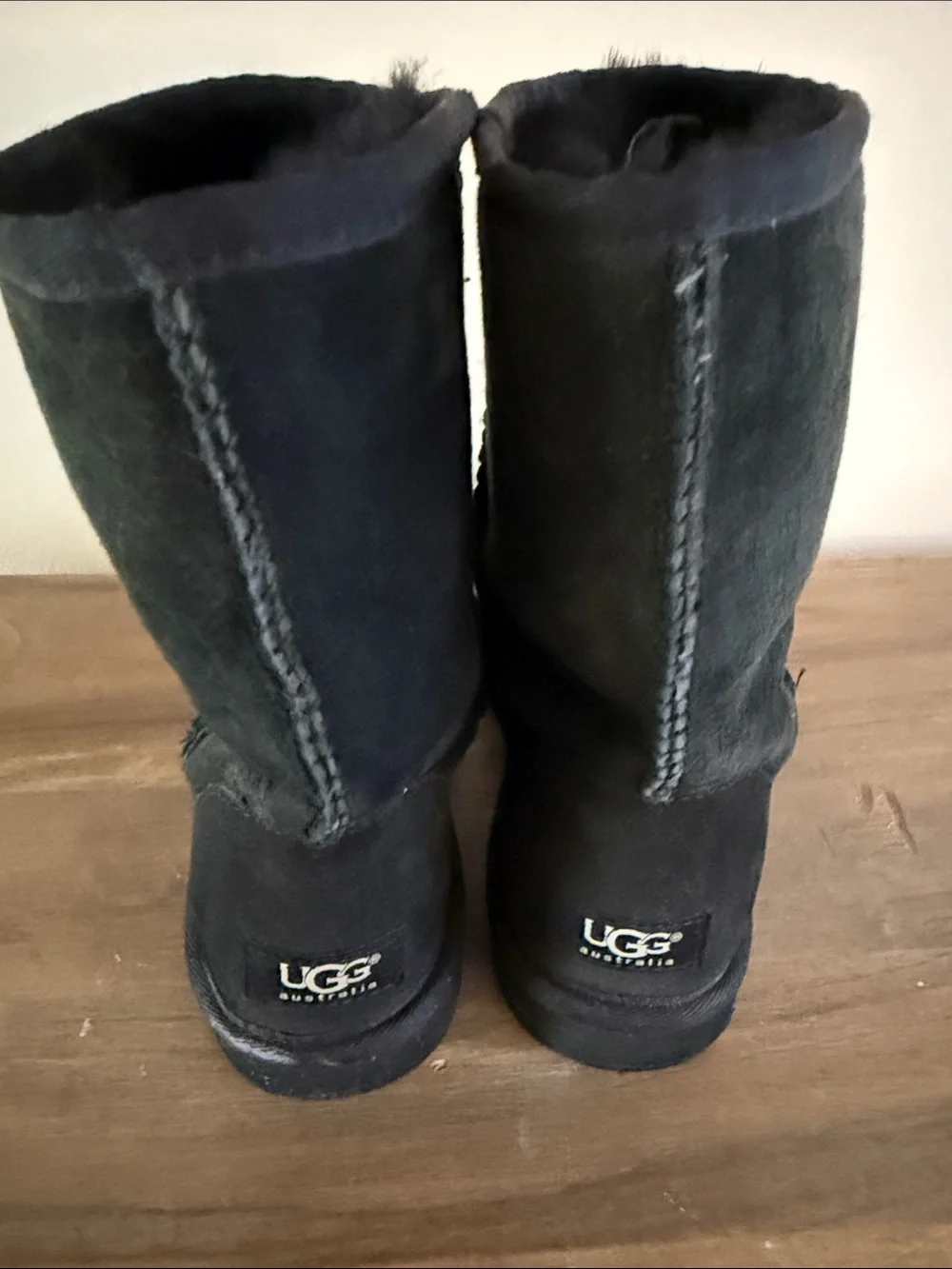 UGG Black Classic Short Suede Winter Boots